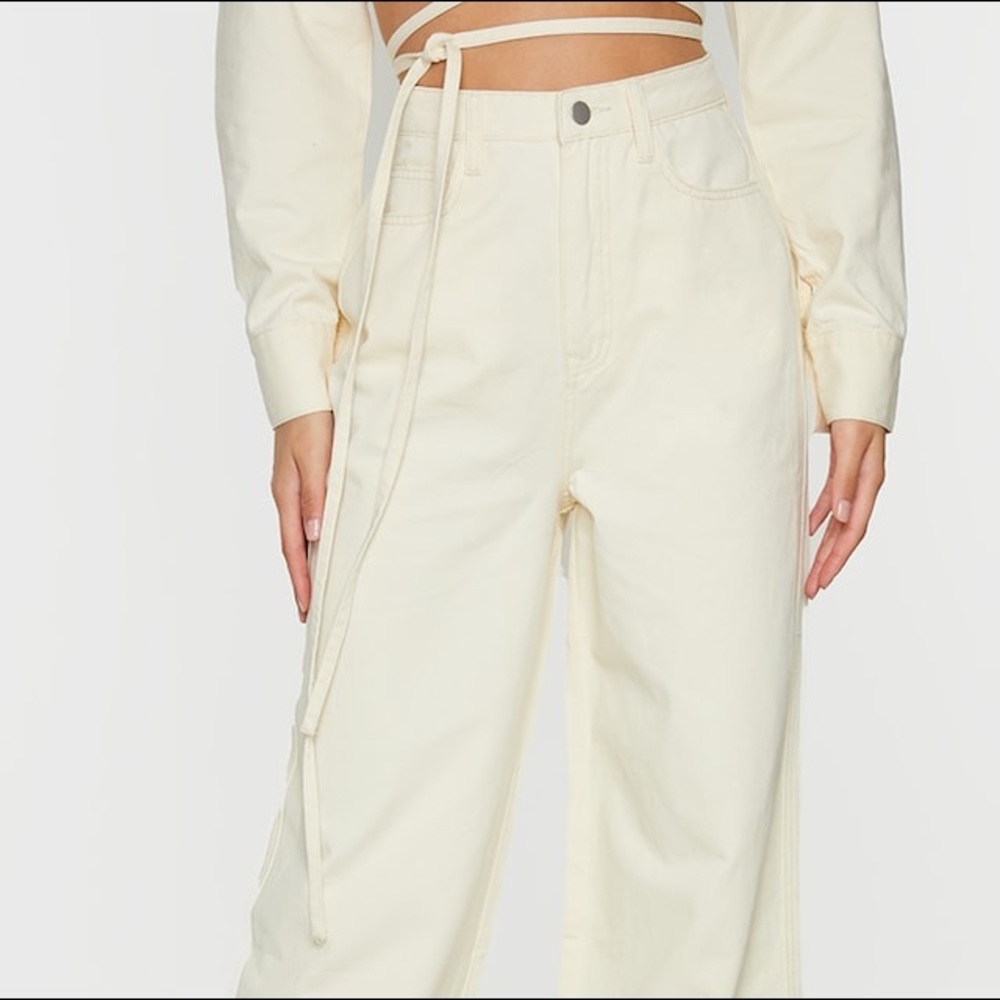 Stone wide leg jeans size 10 US
